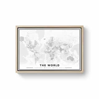 World map canvas